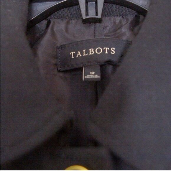 TALBOTS Wool Blend Gold Button Accent Blazer EUC - Picture 4 of 5